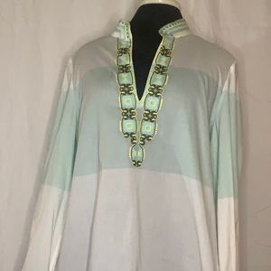 Tory Burch cotton tunic with embroidered details
